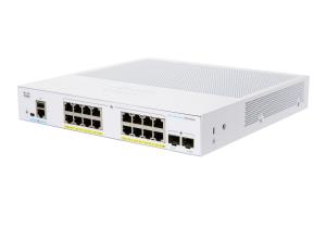 Cisco Business 250 Series 250-16p-2g - Switch - L3 - Smart - 16 X 10/100/1000 (poe+) + 2 X Gigabit S