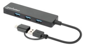 Combo USB Hub 4-Port USB 3.0 Type-C / Type-A
