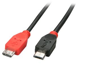 Cable - Otg - USB Micro-b To USB Micro-b - Black - 50cm