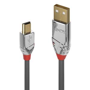 Cable - USB2.0 Type A To USB Mini-b - 1m - Cromo Line