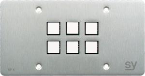 Euro 6 Button Keypad Controller Ethernet 3colour LEDs Al Face